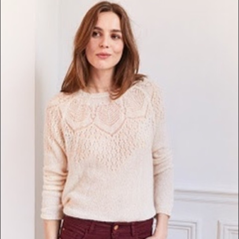 Sezane Daya Sweater in Nude Size S